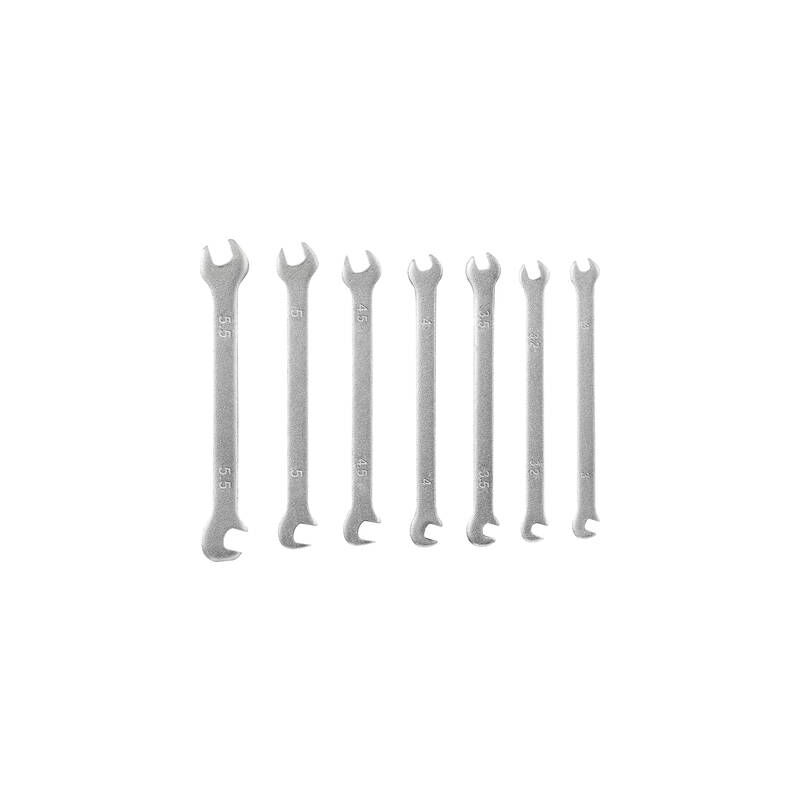 TO-4985421 jeu de clés plates doubles 7 pièces 3 - 5.5 mm - Toolcraft