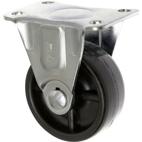 TOOLCRAFT TO-5137899 Bockrolle PP 50 mm mit Anschraubplatte  Tragfähigkeit (max.): 50 kg
