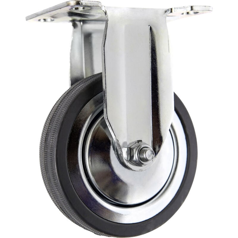TO-5137932 Bockrolle mit Anschraubplatte 100 mm Gummi Tragfähigkeit (max.): 80 kg - Toolcraft