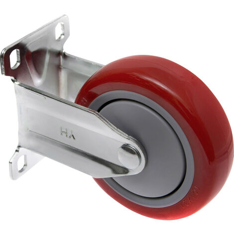 TOOLCRAFT TO-5137959 Bockrolle mit Anschraubplatte 100 mm polyurethan  Tragfähigkeit (max.): 125 kg