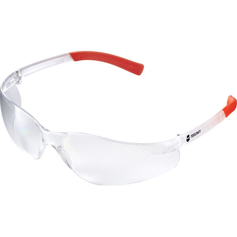 TOOLCRAFT  TO-5343213 Schutzbrille  Klar, Orange EN 166 DIN 166