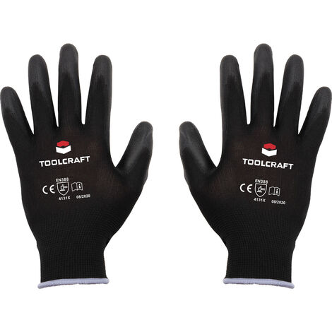TOOLCRAFT TO-5621478  Nylon, Polyurethan Arbeitshandschuh Größe (Handschuhe): 7 EN 388   CAT II 1 Pa