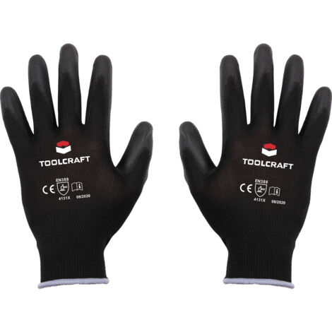 TOOLCRAFT TO-5621547  Polyester, Polyurethan Arbeitshandschuh Größe (Handschuhe): 9 EN 388   CAT II