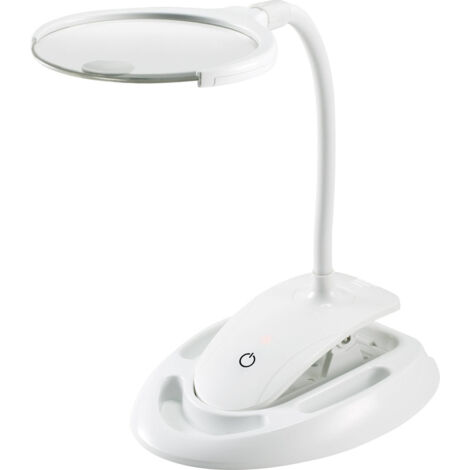 TOOLCRAFT TO-6378552 LED-Lupenleuchte mit Tischklemme 60lm Vergrößerungsfaktor=1.75 x, 3 x 110 mm 20