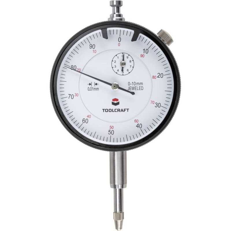Toolcraft - TO-6443499 Comparateur (ø) 58 mm 10 mm Lecture: 0.01 mm