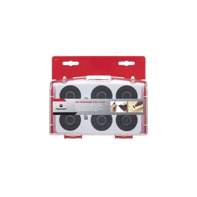 

Toolcraft To-6449343 - Juego De Discos De Corte (12 Unidades, 38 Mm, 1,8 Mm)