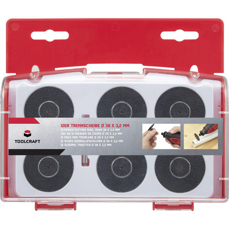 TOOLCRAFT  TO-6449343 Trennscheiben-Set 38 mm 1 Set Metall, Edelstahl, Stein, Fliesen, Marmor, Kunst