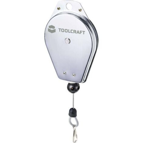 TOOLCRAFT TO-7310169 Câble à ressort, câble de sortie jusqu'à 2 M. Capacité de charge (max.) 3 kg