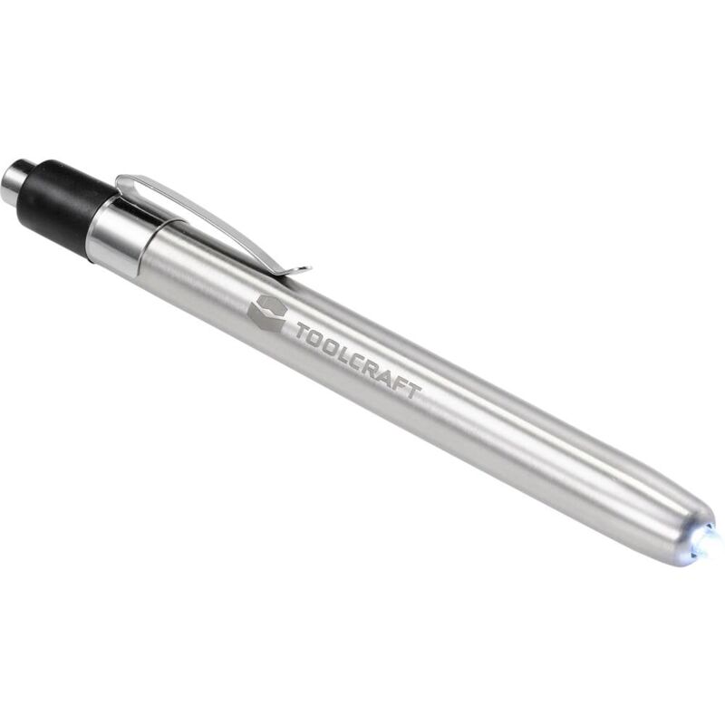 Image of Toolcraft - TO-7429866 Lampada a forma di penna Penlight a batteria Argento