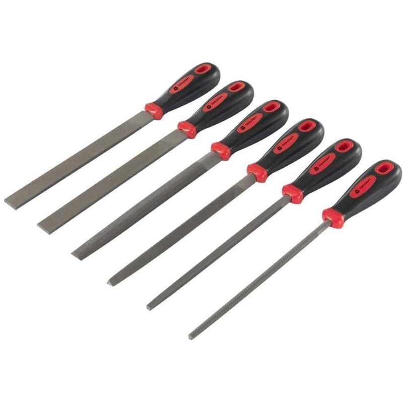 Toolcraft - TO-7873782 6 pièces set de limes en acier Longueur 370 mm 1 set