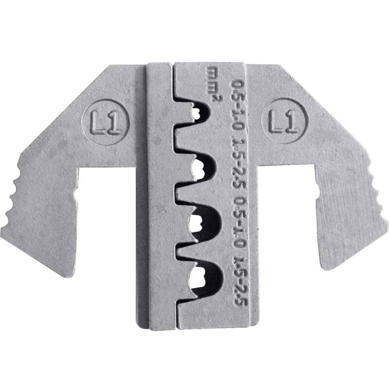 Toolcraft - TO-9627219 Matrice à sertir pour contact jpt, pour contact plat mcp 0.5 à 2.5 mm²