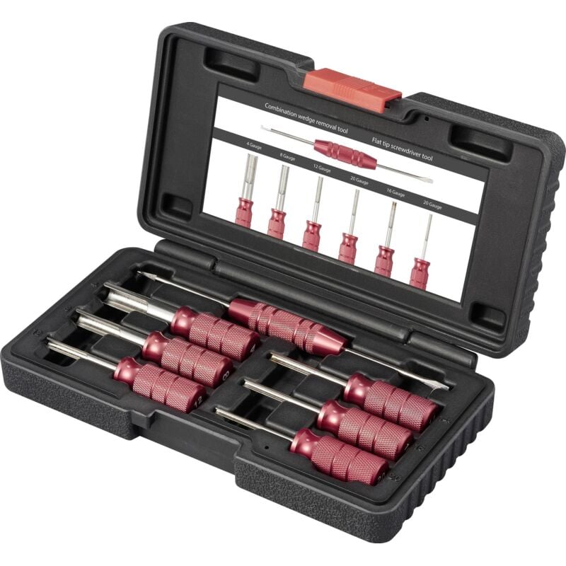 TO-9659463 Set d'outils de déverrouillage 4 Gauge, 8 Gauge, 12 Gauge, 14 Gauge, 16 Gauge, 20 Gauge - Toolcraft