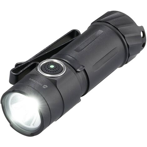 TOOLCRAFT TO-9664728 Mini lampe de poche réglable, avec clip ceinture, avec fonction d'éclairage d'urgence, avec support magnétique, avec mode stro A593483