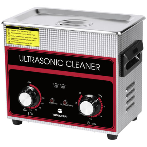 TOOLCRAFT USC-320 Ultraschallreiniger Schmuck, Bürobedarf, Werkstatt 280 W 3.2 l mit Heizung, mit Re