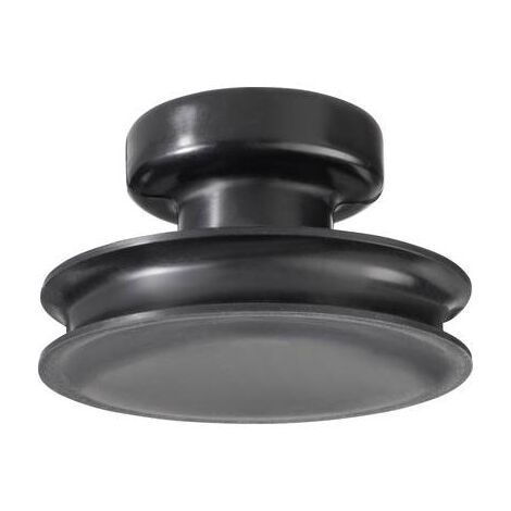 Toolcraft – Ventouse 15 kg – Ø 82 mm – Caoutchouc noir – Vide élevé pour soulever revêtements de sol – 484891