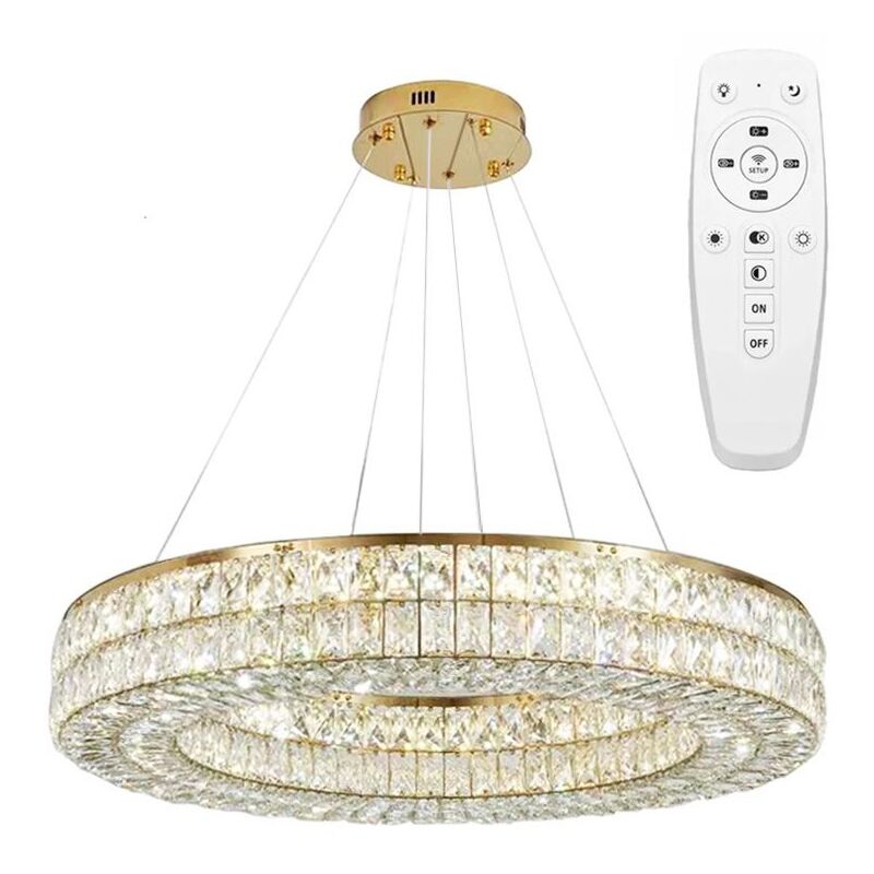 Toolight - Hängelampe Led App1568-cp 60cm Gold