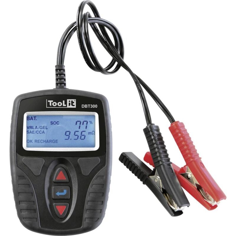 Image of DBT300 Tester batteria per auto, Analizzatore di sistema 12 v Monitoraggio della carica, Prova batteria 227 mm x - Toolit