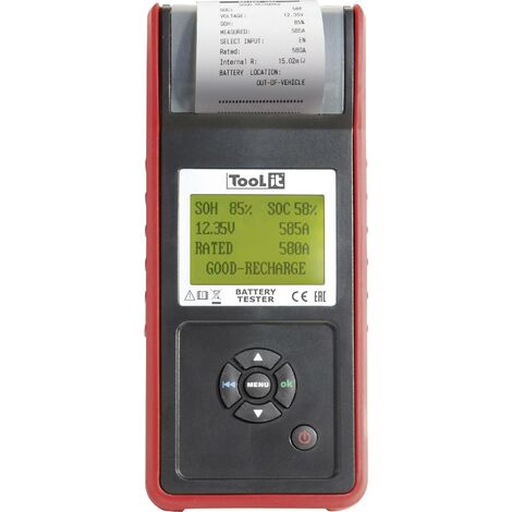 Toolit PBT600 - START/STOP Testeur de batterie de voiture, Contrôleur de batterie 120 cm Q768942