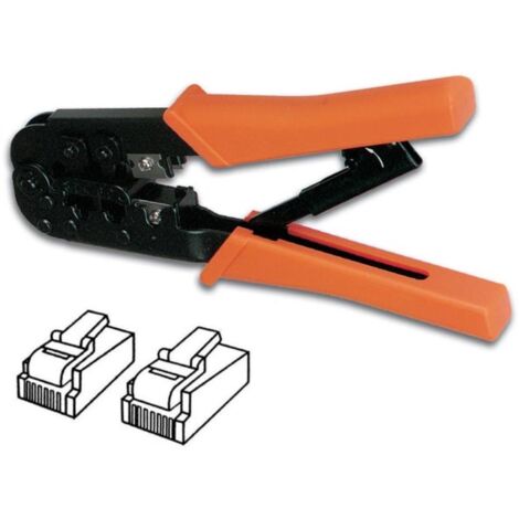 Toolland Alicates de enmascaramiento multifuncional, para conectores modulares RJ11, RJ12 y RJ45