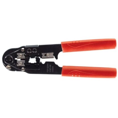 Toolland Alicates de enrollamiento, con conector modular 8p8c (RJ45)