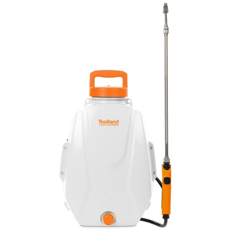 Toolland Battery-powered Backpack Pressure Sprayer 12 L - Multicolour