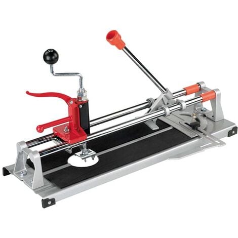 Toolland Cortador de baldosas, manual, cortador diagonal, longitud de corte 400 mm