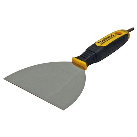Toolland Cuchada de masilla, con broca, acero inoxidable, 150