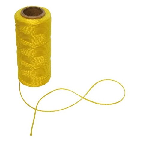 TOOLLAND HE950100, CUERDA DE ALBAÑIL,1.2 MM LONGITUD 100 M AMARILLO