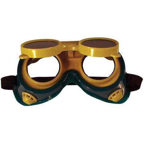 Toolland Lunettes de soudage pliables pour une vision claire, avec lentilles anti-rayures et anti-buée, bande ajustable confortable, lentilles facilement remplaçables, parfaites pour chaque tâche de