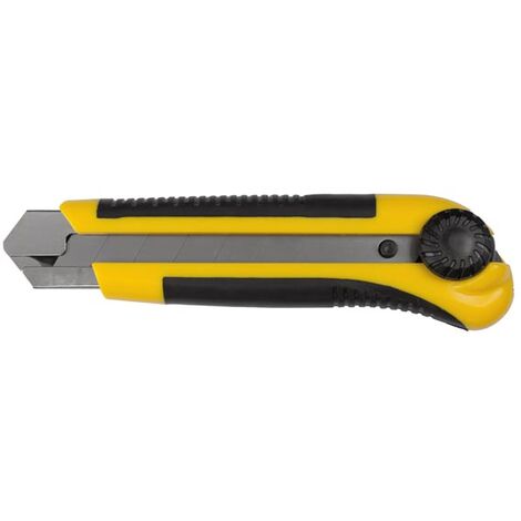 Toolland MES03N cúter Negro, Amarillo Cúter de cuchillas intercambiables