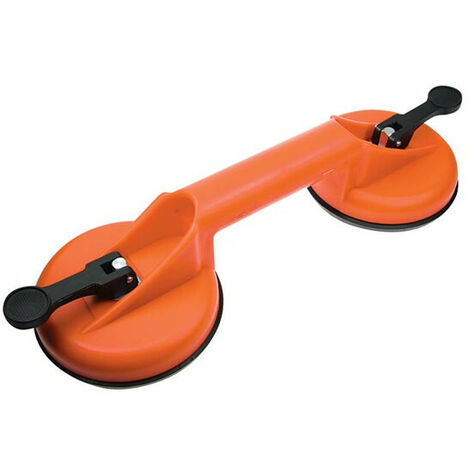 Toolland Poignée de levage à ventouse double, diamètre 115 mm, charge maximale 25-75 kg.