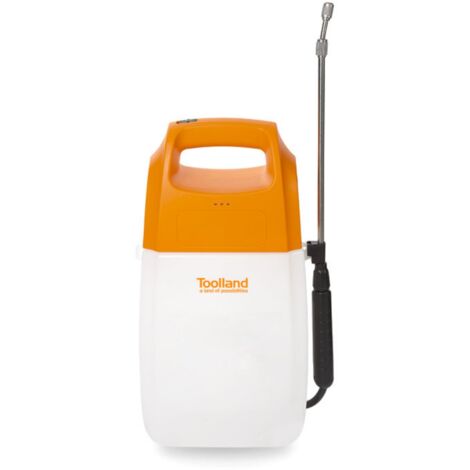 Toolland – Pulvérisateur électrique 6L rechargeable – Autonomie 120 min – Lance télescopique inox – Buse réglable pour traitements phytosanitaires