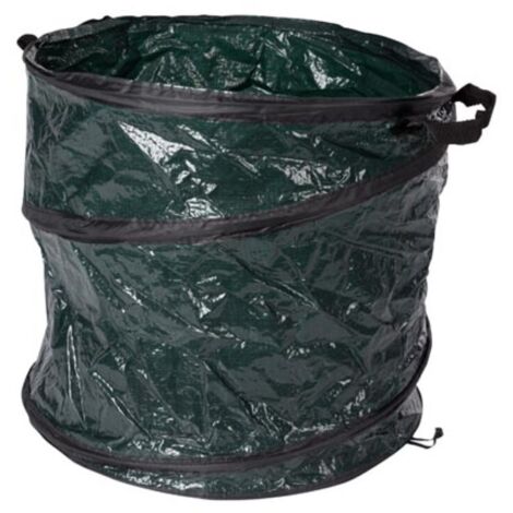 Toolland Sac à déchets de jardin, autoportant, polyester, vert, 80 L