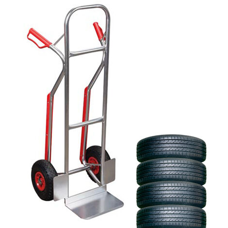Toolland Sackkarre, mit Sicherheitsgriffen, Aluminium, Silber, Tragkraft 150 kg