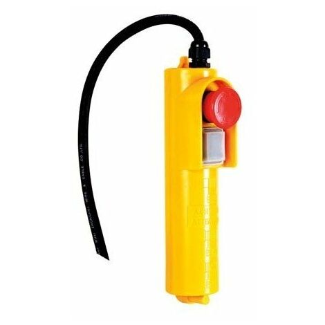 Toolland Telecomando per paranco elettrico 230V, comando cablato con cavo da 1,5m e pulsante di emergenza, compatibile con paranchi elettrici, gru girevoli e paranchi mobili, altezza di sollevamento