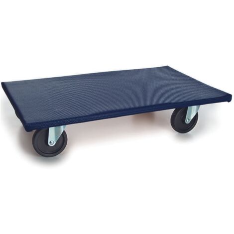 Toolland Transportroller, 4 Lenkrollen, Tragkraft bis zu 400 kg, Blau
