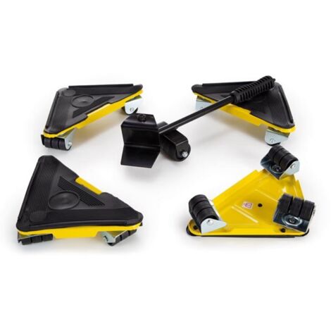 6T Panzerrollen-Set (4 Roller) – 360° Drehbar Für Schwere Maschinen & Möbel Aus Stahlguss