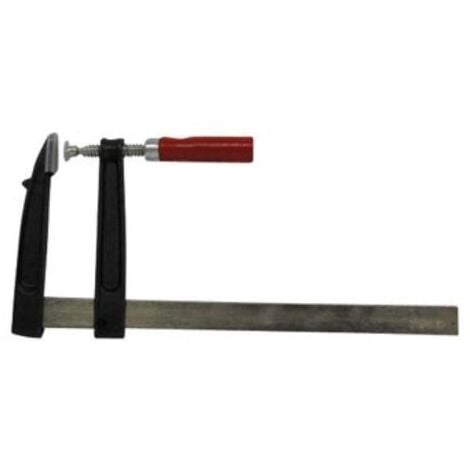 Toolland VT3600 abrazadera Abrazadera en F 15 cm Acero inoxidable, Negro, Rojo