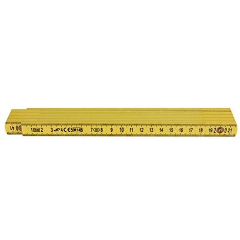 Toolland wm300020Â metro pieghevole in fibra di vetro, doppia, 2Â m lunghezza (Confezione da 100)