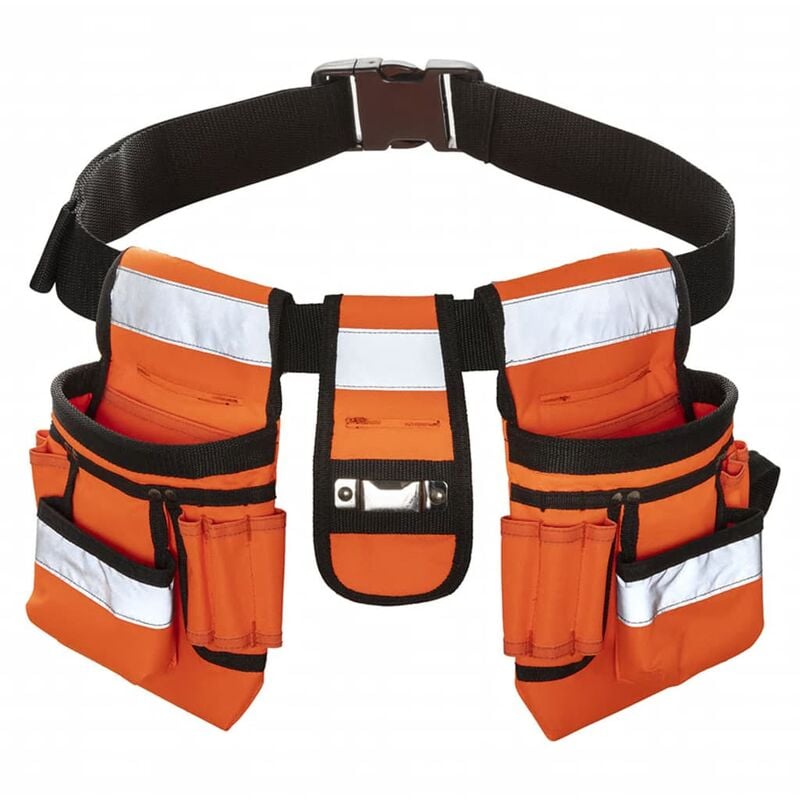 High-Visibility Tool Belt Sash Orange and Black - Orange - Toolpack