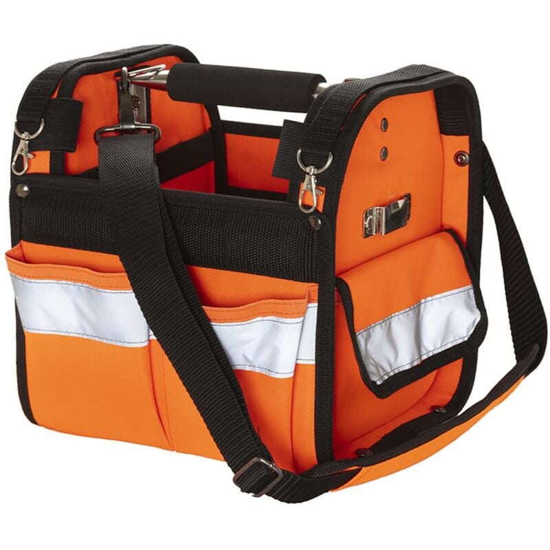 High-visibility Tote Tool Bag Distinct Orange and Black - Orange - Toolpack