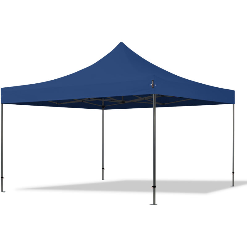 Toolport 4x4m Pes 750 Pop Up Gazebo Party Tent Premium Steel 40 Mm, Blue