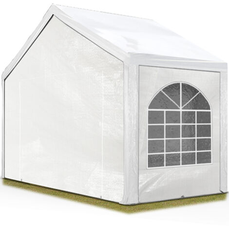 TOOLPORT Carpa de fiesta de alta calidad 3x2 m carpa para fiestas carpa de lona PE 450 N carpa de jardín carpa para fiestas blanca impermeable