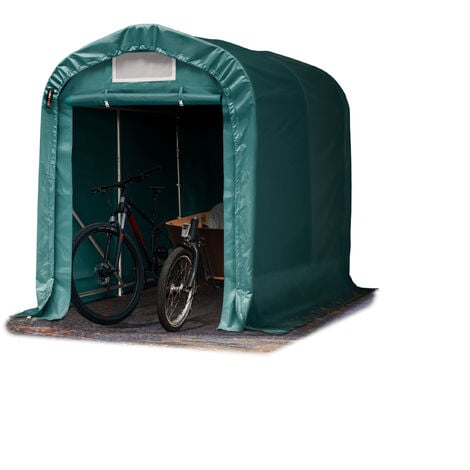 INTENT24 TOOLPORT Carpa Garage 1,6x2,4 m PVC 800 N de alta resistencia Garaje portátil Cobertizo compacto de almacenamiento Refugio 100% impermeable verde