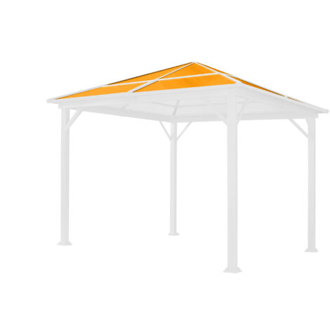TOOLPORT Ersatz-Dachplatten 3x3 m Hardtop ca. 8 mm Polycarbonatplatten für Forest Deluxe 3x3m