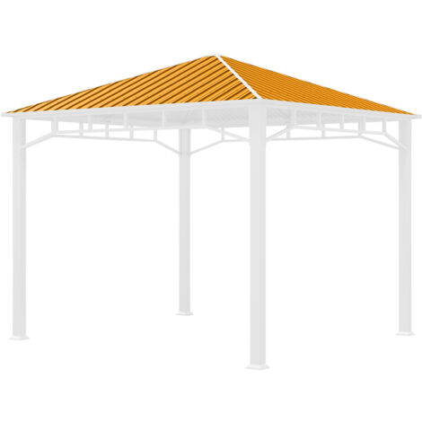 TOOLPORT Ersatz-Dachplatten 3x3 m Hardtop Dach Stahldach für Gartenpavillon Sunset Superior 3x3m