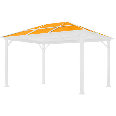 TOOLPORT Ersatz-Dachplatten 3x4 m Hardtop ca. 8 mm Polycarbonatplatten für Forest Deluxe 3x4m