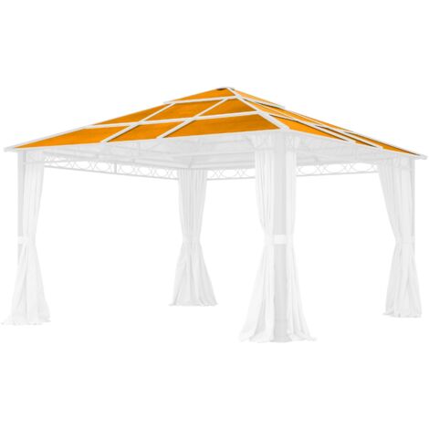 TOOLPORT Ersatz-Dachplatten 4x4 m Hardtop ca. 6 mm Polycarbonatplatten für Rendezvous Deluxe 4x4m