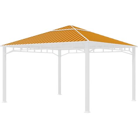 TOOLPORT Ersatz-Dachplatten 4x4 m Hardtop Dach Stahldach für Gartenpavillon Sunset Superior 4x4m
