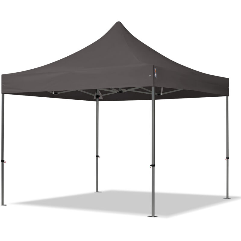 Toolport Popup Gazebo Party Tent 3x3m - Without Side Panels Premium 100% Waterproof Roof Marquee Grey
